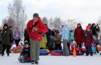 Ватрушечные баталии в День снега